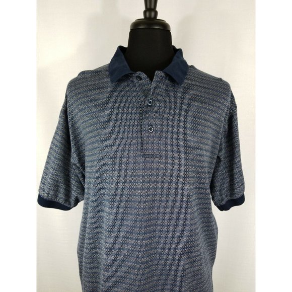 Croft & Barrow Golf Pullover Polo Short Sleeve Blue Soft Cotton Shirt Mens XL - Picture 2 of 10
